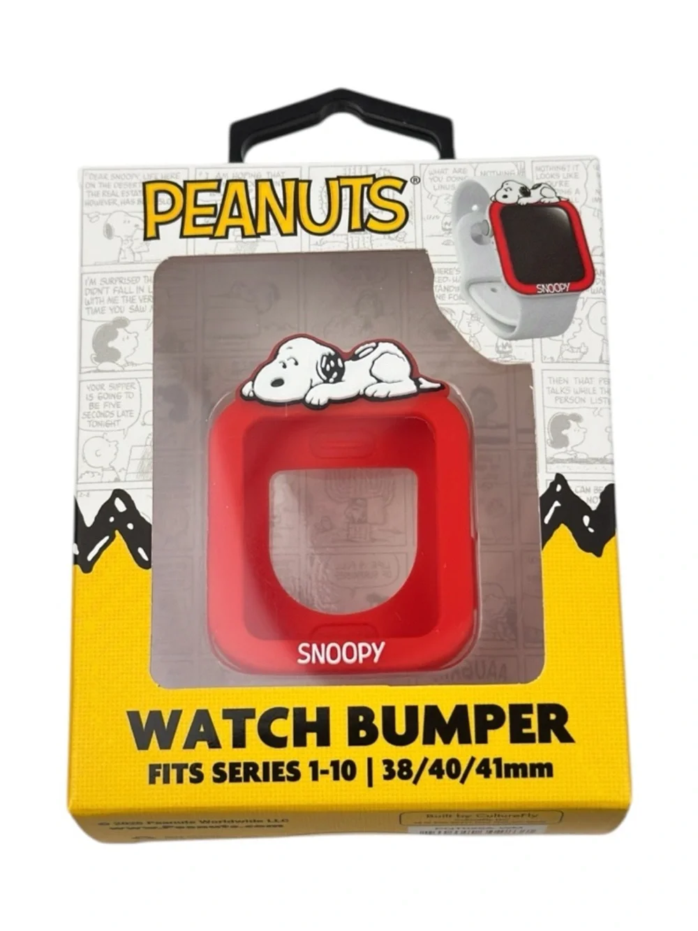 NIB CultureFly Peanuts Snoopy Apple Watch Bumper Case 38/40/41mm Protective